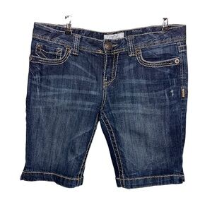 Aeropostale Denim Bermuda Shorts | Size 9/10 | Y2K Low Rise